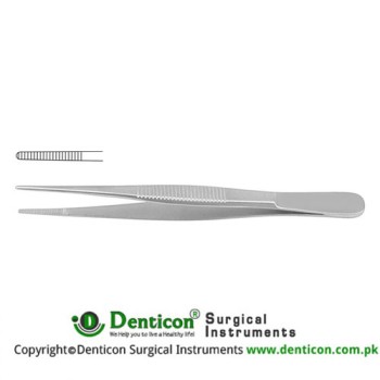 Slender Pattern Dressing Forcep Curved Stainless Steel, 13 cm - 5"